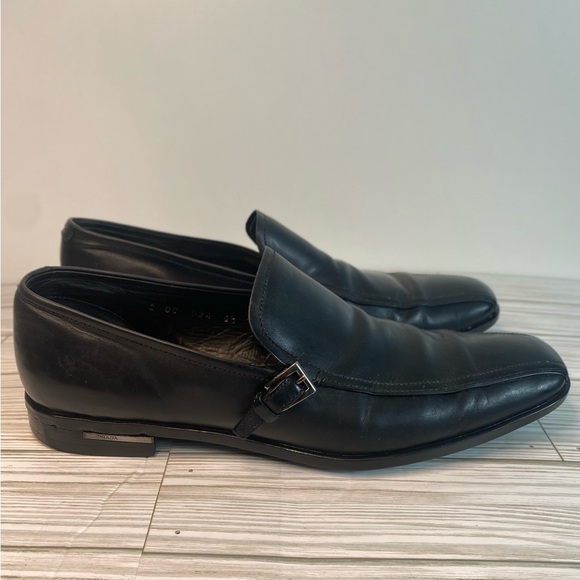 PRADA Leather Loafers size 6.5 - Picture 1 of 10